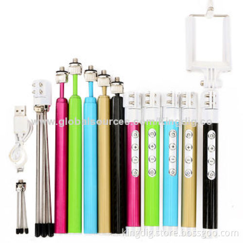 Bluetooth Selfie Sticks, Support Adjust Focal Length, 120mAh Battery Capacity